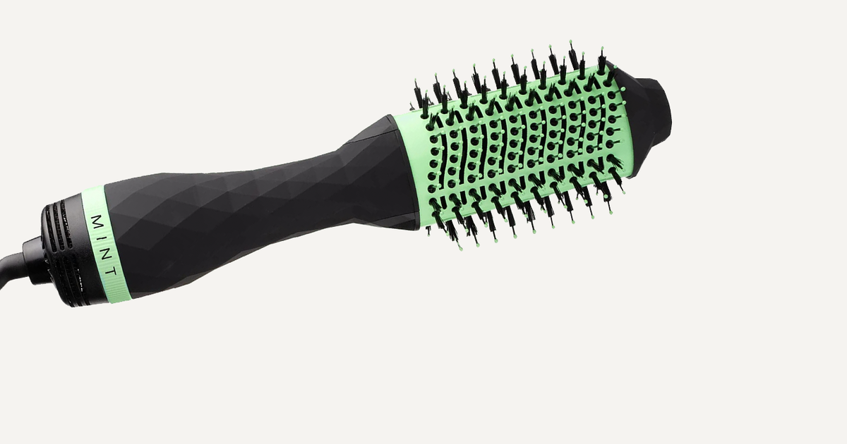 Blow dryer brush barrel and handle compared for rotating and standard hot air stylers