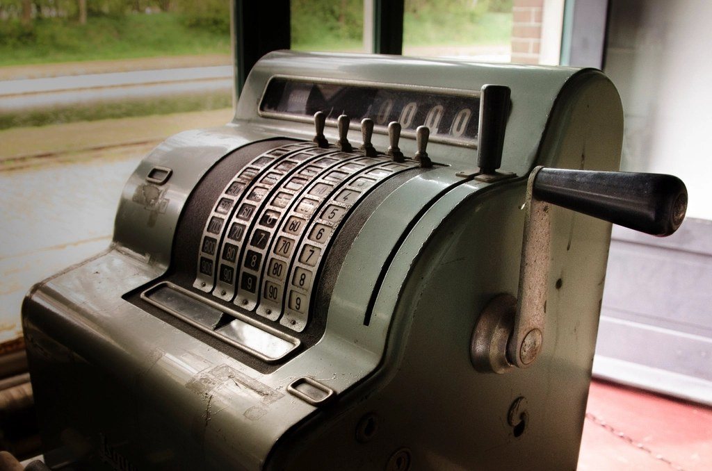 Old cash register